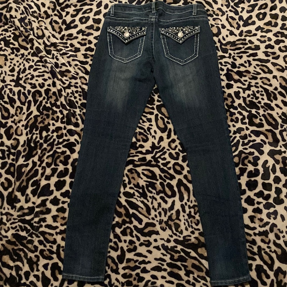 Vanilla star rhinestone jeans
